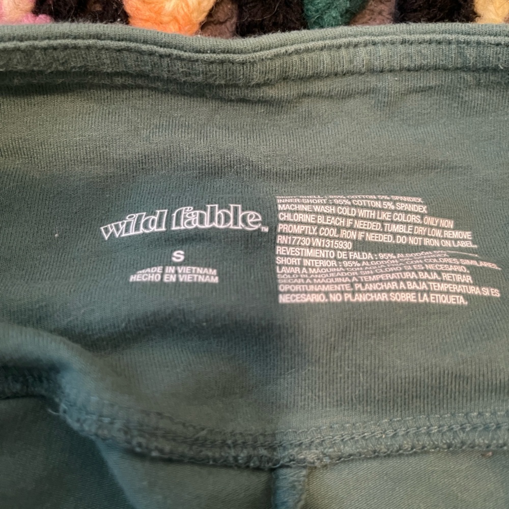 Wild Fable Forest Green Pullover skirt